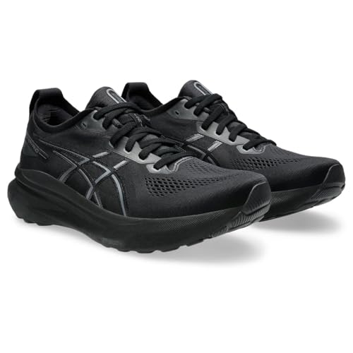 ASICS Herren Gel-Kayano 31 Laufschuhe Stabilitätsschuh Black/Black - Schwarz Matt 46