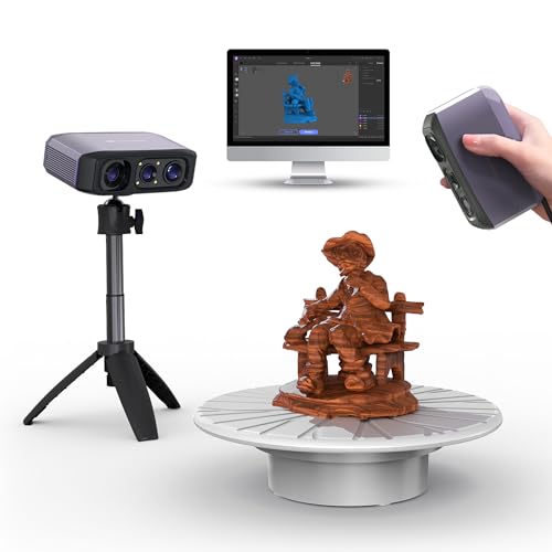 Scanner 3D pour impression 3D, scanner 3D portable avec précision détaillée de 0,05 mm, vitesse de numérisation de 10 FPS, lentilles anti-tremblement, compatible avec Windows/MacOS, Moose Lite Premium 9 Scanner 3D pour impression 3D, scanner 3D portable avec précision détaillée de 0,05 mm, vitesse de numérisation de 10 FPS, lentilles anti-tremblement, compatible avec Windows/MacOS, Moose Lite Premium