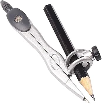 Professional Compass, Reusable Metal Compass for Home Schooling Maths Learning