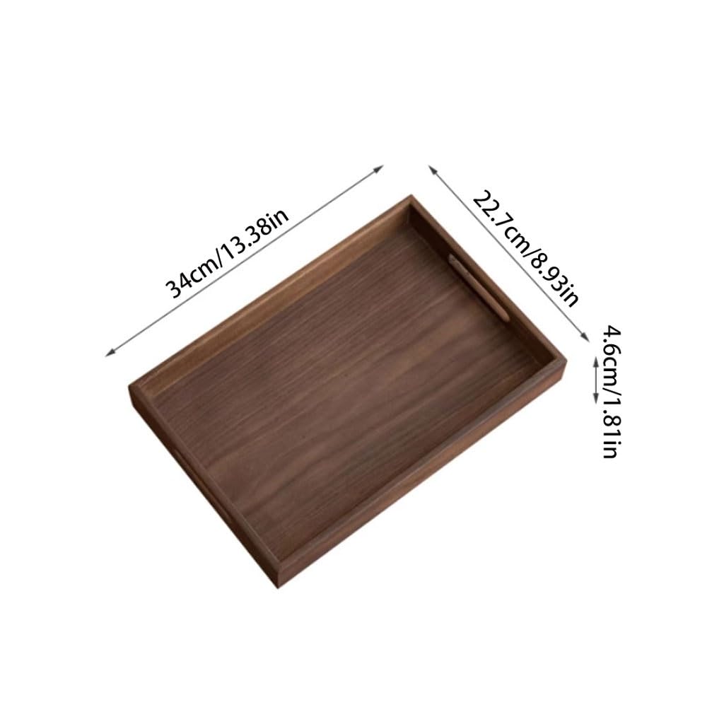 Bandejas Servir Comida Bandeja De Té Madera Maciza For El Hogar, Servicio Café Sencilla For Restaurante Mesa Cama