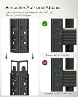 SONGMICS Schwerlastregal, Kellerregal, Lagerregal, 60 x 120 x 200 cm, Regal mit Stahlgestell, bis 750 kg belastbar, 5 verstellbare Ablagen, schwarz GLR060B01 – Ansicht 6