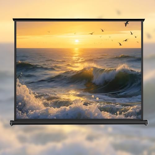 Pantalla Proyector Manual Retráctil 30 pulgadas 16:9