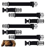 4 Pack Backpack Chest Strap Add on,Heavy Duty Adjustable Sternum Strap with Quick Release Buckle for Backpack Hiking and Jogging Camping Activity Accessories(Black)