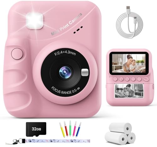 TIATUA Appareil Photo Instantané Enfant, 3.0