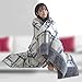 TTXNJKBF Wheelchair Cozy, Wheelchair Blanket, Plaid Shawl Scarf Multifunction Shawl Shoulder Warm Home Office Bedroom Car Trip Subway Plane for Women Lady Winter Use(C)