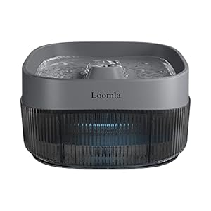   Loomla-135oz4L-Dog-Water-Bowl-Dispenser-and-Cat-Water-Fountain-Automatic-Pet-Water-Fountain-for-Small-to-Medium-Dogs-Cats-Other-Pets-Grey