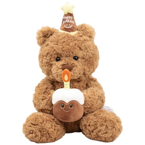 QminTouyzs Personalised Teddy Bear Cute Teddy Soft Plush Stuffed Companion 30cm Soft Plush Toy for Girls Birthday Party Decoration Cuddly Companion Valentines Day Anniversary