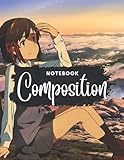  Composition Notebook: Mitsuha - Your Name, Journal 8.5 x 11 Inches, 100 Page Blank Lined Paperback Journal/Notebook