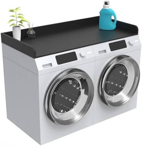 Washer Dryer Countertop, Laundry Room Wood Countertop with Edge, 54