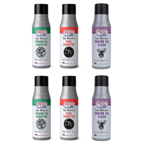 Image of ADD LUB Combo Pack - Pack of 6 (2 Each: Fuel Additive, Engine Oil Additive & Engine Flush, 50ml) | Boost Mileage, Clean Engine, Reduce Emissions & Lower Engine Noise