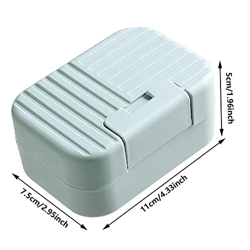 Travel Soap Case Box,2Pcs Soap Box,Soap Dish with Lid,Portable Shower Soap Box,Sealed soap dish with lid,Perfect for Bathroom Travel - Image 2