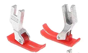 Imported MT-18 Teflon Pressure Foot ONLY for Industrial Sewing Machines (JUKI,Jack, FUCEN, Brother, Singer + More) [Set of 2 PCS]