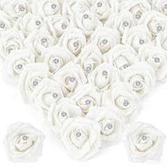 50pcs White With Diamonds