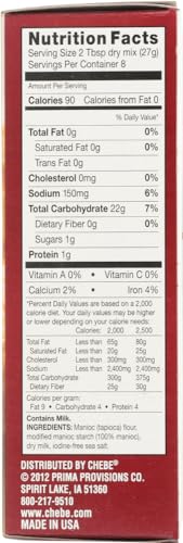 Chebe Bread Original Cheese Bread Mix, Gluten Free,7.5 Oz Bags,2 Pack