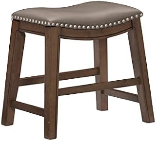Homelegance Dining Height Bar Stool, 20"SH, Gray