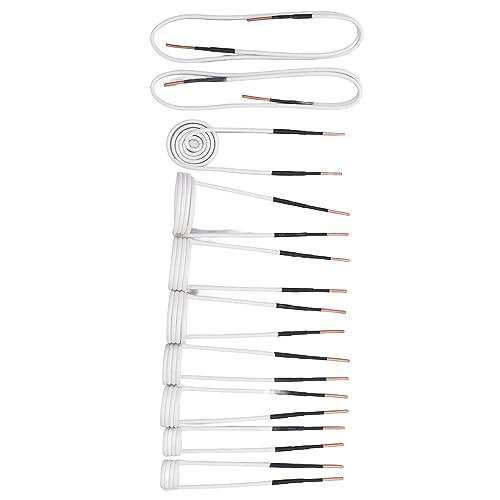 Flexible Induction Coils 10PCS Induction Heater Coil Kit with Multiple Models 2.5mm Flexible Brass Electric Heat for Space Heater Accessories