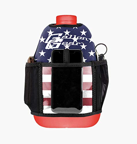 Gallon Gear 1 GALLON LARGE WATER BOTTLE SLEEVE COMBO | BPA FREE PLASTIC REUSABLE WATER JUG | HYDRATION WATER BOTTLE FOR MEN & WOMEN | GYM, SPORTS,