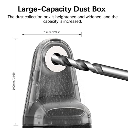 KKnoon Elektrischer Bohrstaubsammler Laser Level 2 in 1 Funktionen Haushalt Wand Elektrosauger Vakuum Bohrstaubsammler Staubreinigung Saugwerkzeuge mit Laser Level Funktion 5KG