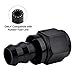 EVIL ENERGY 6AN Straight Push Lock Hose Fitting End Black