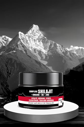 Asieco Shilajit Complex + Ginseng + B6 + Zinc - Botella de 50 gr