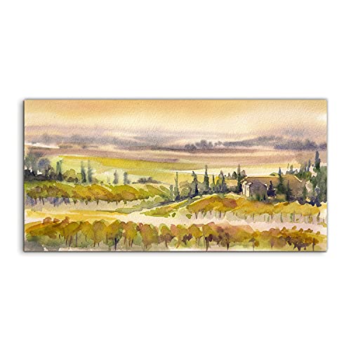 Photo sur verre Coloray 100x50cm art murale décoration salon Italie