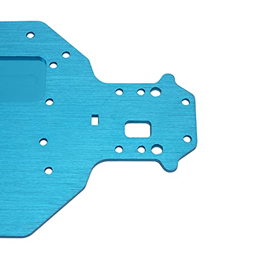 Vgoohobby Aluminum Alloy Chassis Plate 03001 Upgrade Parts Compatible with Redcat Racing Lightning EP Drift Lightning STK HSP 94123 94103 1/10 RC Car (Blue)