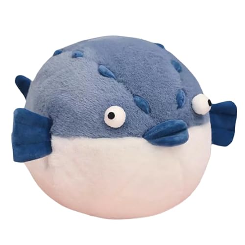 NCAIUNAE Puffer Fish Pillow-Super Soft Stuffed Puffer Fish Toy Pillow, Adorable Fish Toy for Baby, Kids, and Adults-Gifts for Kids 13.8 Inches