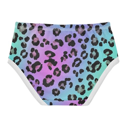 Fun Print Toddler Girls Underwear 2t Cotton Panties for Girl Black Leopard Spots Rainbow Blue Underpants Briefs2