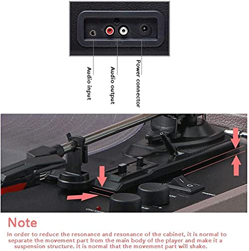 Tourne-disques, Tourne-Disque Vinyle rétro, phonographe Bluetooth Portable Tourne-Disque à 3 Vitesses avec intégré… - Les Beatles, Paul McCartney, John Lennon, RIngo Starr, George Harrison Tourne-disques, Tourne-Disque Vinyle rétro, phonographe Bluetooth Portable Tourne-Disque à 3 Vitesses avec intégré… – Image 6