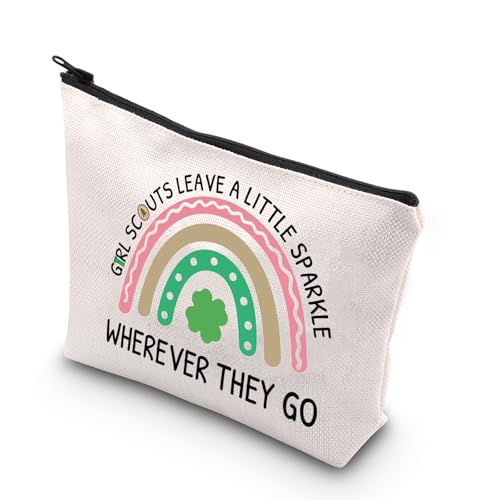 Scout Gift Scout Leader Gift Scouts Leave A Little Sparkle Wherever They Go Gift Zipper Pouch Makeup Bag (GS sparkle)