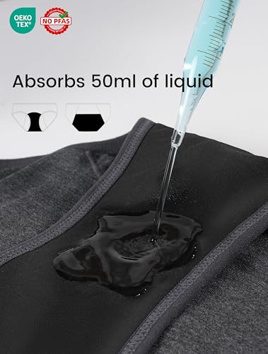 Period Underwear for Women Heavy Flow Soft Absorbent Menstrual Panties Teens Incontinence Leakproof 3 Pack3