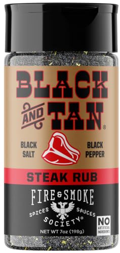 Fire & Smoke Society Black & Tan Steak Seasoning Blend | Ste...