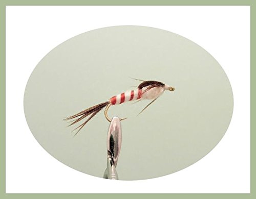12 pack Long shank Mayfly Nymph Fishing Flies. Size 10