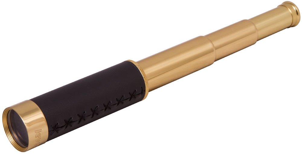 Catalejo Levenhuk Spyglass SG2 Antique con Estuche de Madera; Proporciona Imágenes Nítidas y Brillantes de Objetos Distantes
