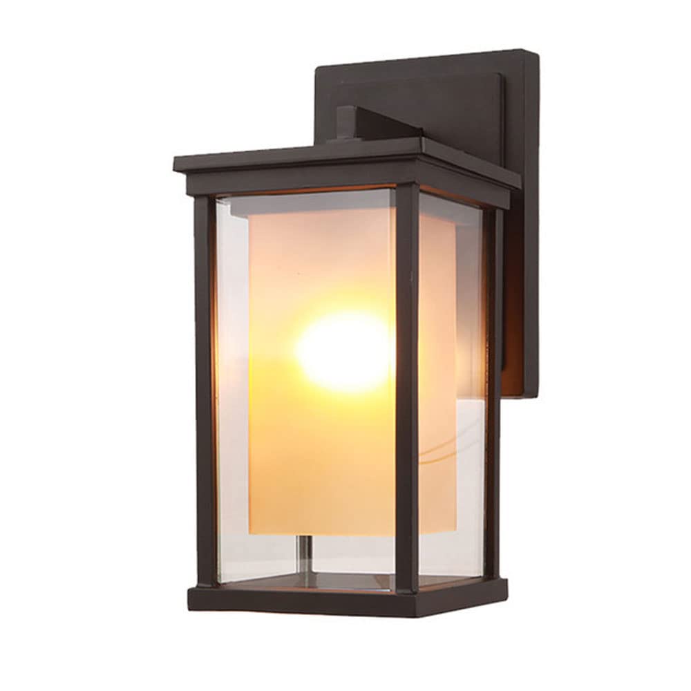 OZBMA 1 Pack-Exterior Wall Sconce Light Fixture Company Outdoor Modern Lantern Garden Waterproof Porch Lights Aluminum Exterior Up Down Lamp (size_name 11in)
