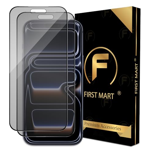 Image of FIRST MART Military-Grade Matte Anti-Glare Tempered Glass for iPhone 17 Pro Max (6.9 Inch) With Installation Kit | Edge to Edge Coverage |Anti Glare, Bubble-Free [2 Pack]