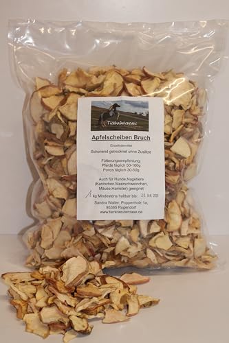 Apfelscheiben Bruch, Apfelchips, 1kg, Nager, Pferd, Hund, Pony