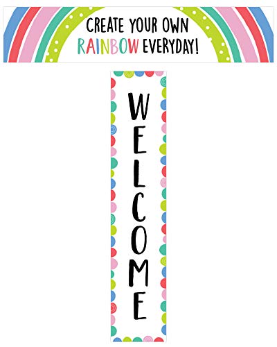 Creative Teaching Press Rainbow Doodles Welcome Banner