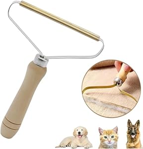 Redreo Fusselrasierer Tierhaarentferner Holzgriff