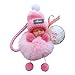 QiFei Mini Baby Puppe Keychain Plüsch Schlüsselanhänger Baby Puppe Keychain Taschenanhänger Bommel Anhänger Handtasche Anhänger Niedlichen Puppe Modellierung Anhängeranhänger Schlüsselbund