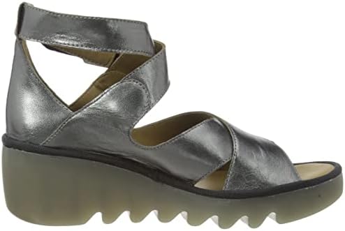 Fly London Women's Ankle-Strap Sandal, Graphite, 9.5 | Image 3