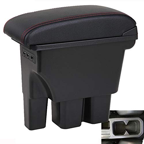 XTHY para Suzuki Jimny, reposabrazos Jimny, 2020 2019 2018 2017 JB74 Piezas de actualización Caja de reposabrazos de Coche Caja de Almacenamiento Accesorios Interiores de Coche 3USB Cover