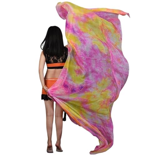 Foulard en soie danse du ventre voile danse moderne Color4