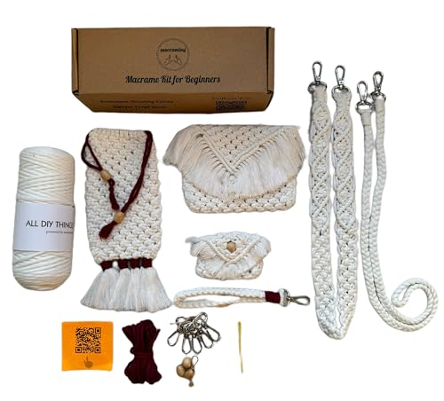 ALL DIY THINGS Macrame Bag Kit for Beginners