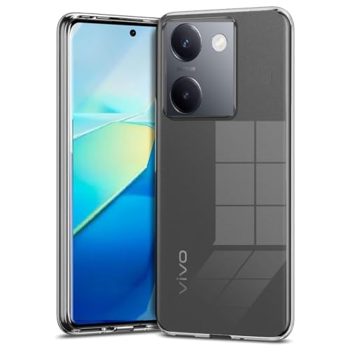 Image of COVERBLACK Soft Rubber Back Cover Compatible Model for Vivo V2401 / Y200Pro 5G - Transparent