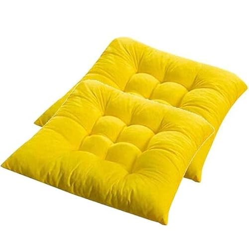 Amunpitic Chair Pads, Chair Seat Pads, Seat Cushion for office chairs, Thick, Soft, Comfortable, for Patio Garden Home Office Furniture (D 45x45cm)