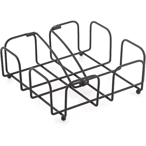 PARENCE.- Servilletero de metal negro 19x19x7 cm –...