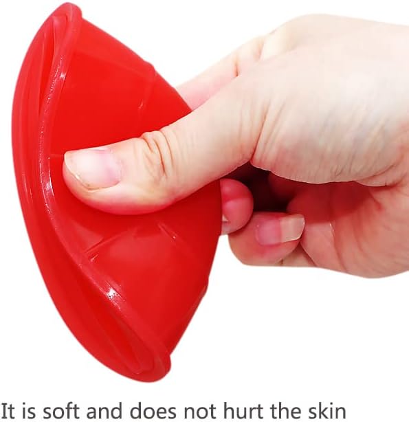 12 Piece Cupping Set Vacuum Cupping Therapy Set Stronger Suction for Myofascial Massage, Muscle, Nerve, Joint Pain Relief Facial Body Massage, Pain Relief, Muscle Relaxation Joint Pain(Red - Image 3