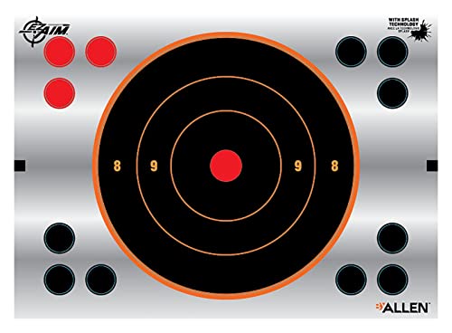 Cible Bullseye réfléchissante Allen Company EzAim pour voir vos impacts de loin