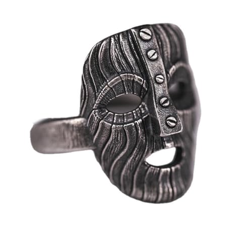 Caiduoduo Maske Ring Mann Vintage Offener Ring Für Freund